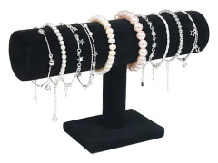 Armbandsställ, klockställ, sammetsarmbandsdisplay, T-stångsdisplayhållare för smyckesarmband och klockdisplay