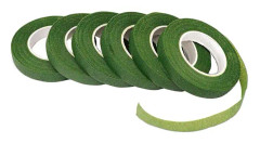 6 Rullar Mörkgrön Blomtejp (12mm Bred, 27,4 Meter/Rulle)