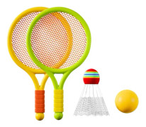 Barnens Badmintonracket Set - Lättvikts Tennis & Badminton Leksak för Barn med Bollar för Familjespel