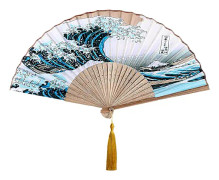 Japansk fläkt handgjorda dekorativa tillbehör - vintage vikning