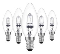 Pack E14 18W Halogenlampor Dimbara Varmvitt 2700K Dimbara C35 Ljuskällor Små Skruv (SES) Edison Lamphållare 3-5W LED Lampor För H420 Cha