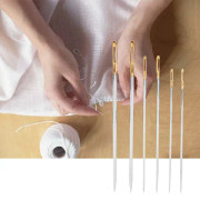 6 st 5,7/6,2/6,9 cm Handsömnadsnålset Hushållsreparationskläder Handstickad nålsats
