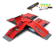 REMAKE Finger Skateboards Skatepark Rampdelar Däck Sportspel För Barn Stil B