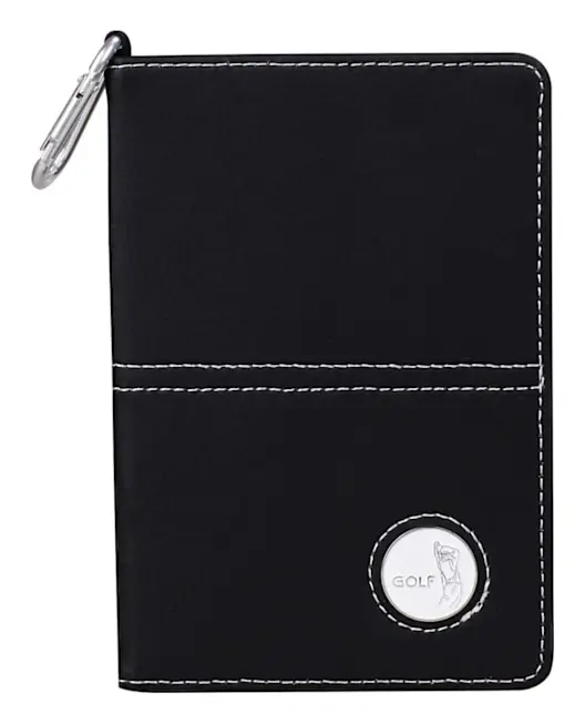 Deluxe PU Läder Golf Scorecard Hållare Läder och Yardage Bok - Gratis Skicka en Boll Markör och en Penna