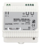 DR-60-24 60W Enkelfasutgång 24V DIN-skena Strömförsörjning AC/DC Växlande Strömförsörjning