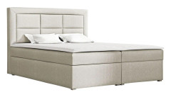 Axlunda Box Kontinentalsäng 140x215 cm LED-belysning - Beige