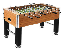 vidaXL Fotbollsbord stål 60 kg 140x74,5x87,5 cm ljusbrun och svart