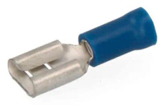 Kontakt EDM 48627 Faston Ø 6,3 mm 6,3 mm Kabel kvinnlig plugg 100 antal