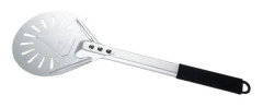 Rund spade för att vända pizzor - GIULIZ - 18cm - Anodiserad aluminium och plastplatta