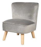 barnstol Lil Sofa junior 44 x 50 cm sammetgrå