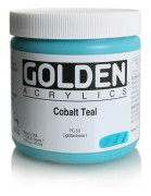 Akryl HB Golden Paint 473 ml Cobalt Teal - Lagoon Blue S7