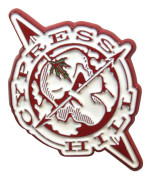 Cypress Hill Badge med dödskalle och kompass
