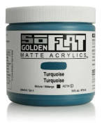 SoFlat Gyllene Akrylfärg 473 ml Turkos S4 Blå