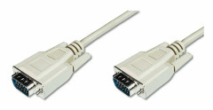 ASSMANN - VGA-kabel - HD-15 (VGA) (hane) till HD-15 (VGA) (hane) - 1.8 m - formpressad - beige