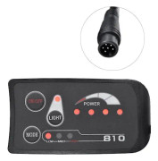 6pin S810 E-cykelmätare LED-display Ip65 36v Uart för elcykel elcykelmätare (36v)
