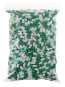 1000 Stycken Tom Hård Tom Gelatinkapsel Storlek 0# Gel Medicin Grön Vit one size_paris