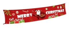 Jul Inomhusdekor, Fuktbeständig Andningsbar Non-Woven Tyg Glad Jul Banner, Tjockt Återvinningsbart Material Med Enkla Upphängningsalternativ,