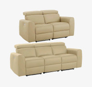 Loft24 - Soffa Set Capena 2pers/3pers Mannual - Vit - Soffor - Från Homeroom
