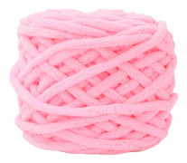 Enkel Tjock Isremsa Garn Nål Stickad Filt Toffel Linje (Rosa)