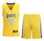 #23 Lebron James Baskettröja Set Lakers Uniform för barn Gul
