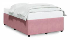 Sängstomme utan madrass rosa 120x200 cm sammet46 [cm]