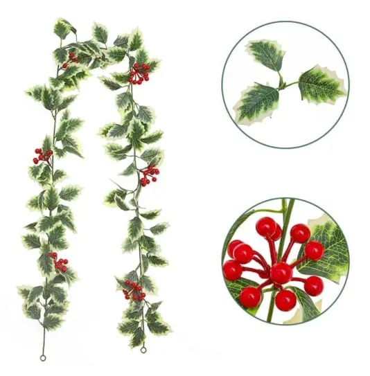Konstgjord bärranka, simulerad julblomma