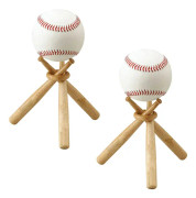 Basebollställ Basebollställhållare Träbas Basebollställ Visningshållare