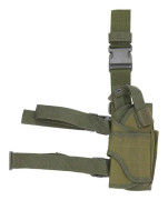 Nylon Justerbar Universal Pistol Militär Ankelbensholsterficka Tillbehör (Armégrön)