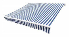 Markistak Blåvit duk 4x3 m (ram ingår ej)0 [cm]