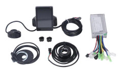 15A Elcykelstyrenhetssats med S6-panel Tumgasreglage 8C Assistsensor för 250W 300W Motor