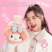 Sanrio Cinnamoroll Plysch Vattenflaska Kuromi My Melody Återanvändbar Handvärmare Kuromi 800ML