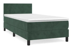 Grön Ribbbotten med Mörkgrön madrass 100x200 cm