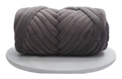 DIY Velvet Chenille garn Grey