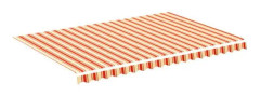 Ersättningstyg för markis Gul och orange 4,5x3 m0 [cm]