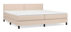 Brun Ribbbotten med Cappuccinomadrass 200x200 cm