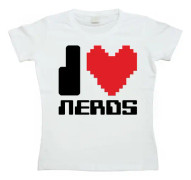 I Love Nerds Girly T-shirt