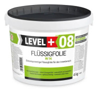 Flytande tätningsfilm - LEVEL - RM08 - 1K - Flytande polymer - 4KG - Vattentålig Grå
