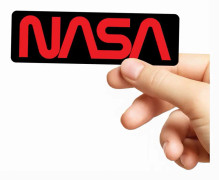 NASA Worm Logo Sticker