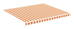 Ersättningstyg för markis Gul och orange 4x3,5 m [cm]