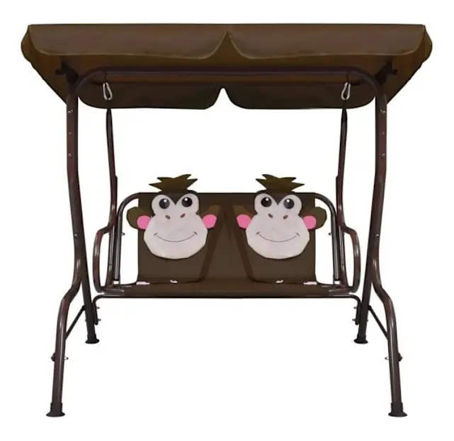 Barngunga Brun 115x75x110 cm Tyg110 [cm]