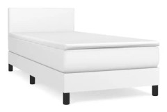 Ribbbotten med madrass Vit 100x200cm Fuktskinn