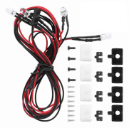4LED Vit Ljus med Lampskärm Passar för Traxxas TRX4 D90 110 1/10 RC Bilmodell Kvadrat