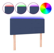 LED sänggavel Blå 100x5x78/88 cm Fabric78 - Klassisk - Tidlös