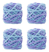 4-pack 100g Stickgarn Acrylvirkad Garn Set Blandade Färger Ull Stickning Mjuka Paket Färgglada Acryl Garn Virkad Tråd Kit