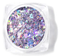 1 Ask Nagelkonst Dekoration Glitter Pentagram Oregelbundna Sekvenser Manikyr Dekoration DJ09