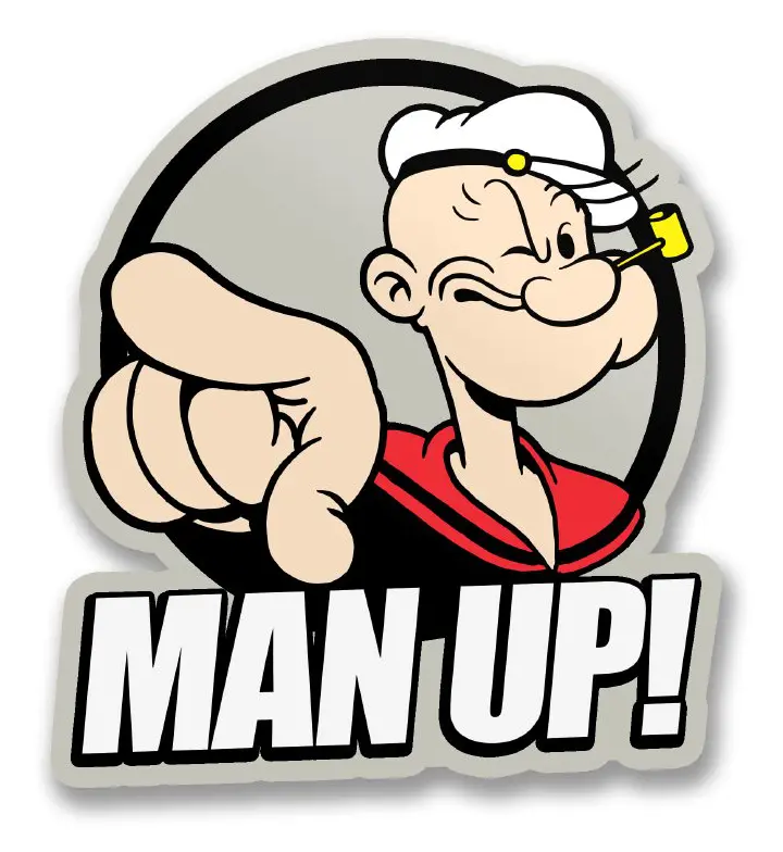 Man Up! Sticker