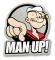 Man Up! Sticker