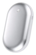 2-pack Laddningsbara Handvärmare USB Power Bank Elektrisk Fickvärmare Vit
