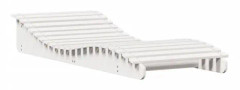 Vit Vit fåtölj 205x80x31,5 cm massiv furu