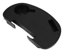 Fällbart bord för utomhusbruk med kopphållare, multifunktionell plastpall, camping